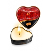Массажная свеча с ароматом карамели Bougie Massage Candle - 35 мл. - Plaisir Secret - купить с доставкой в Братске