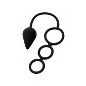 Тройное эрекционное кольцо с анальным хвостом Drop M-size - Erotist Adult Toys - в Братске купить с доставкой
