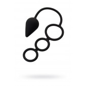 Тройное эрекционное кольцо с анальным хвостом Drop M-size - Erotist Adult Toys - в Братске купить с доставкой