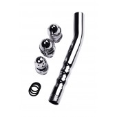 Металлический анальный душ с тремя насадками - ToyFa - купить с доставкой в Братске