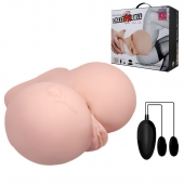 Вагина и анус с вибрацией CrazyBull Vagina and Ass - Baile - в Братске купить с доставкой