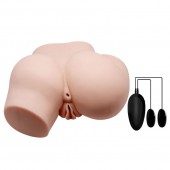 Телесный полуторс с двумя любовными тоннелями и вибрацией - Baile - в Братске купить с доставкой