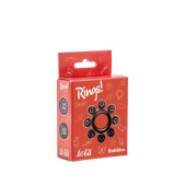 Чёрное эрекционное кольцо Rings Bubbles - Lola Games - в Братске купить с доставкой