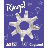 Прозрачное эрекционное кольцо Rings Cogweel - Lola Games - в Братске купить с доставкой