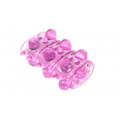 Розовая насадка на пенис Rings Armour - Lola Games - в Братске купить с доставкой