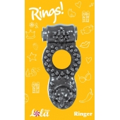 Чёрное эрекционное кольцо Rings Ringer - Lola Games - в Братске купить с доставкой