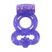Фиолетовое эрекционное кольцо Rings Treadle с подхватом - Lola Games - в Братске купить с доставкой