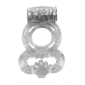 Прозрачное эрекционное кольцо Rings Treadle с подхватом - Lola Games - в Братске купить с доставкой