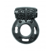 Черное эрекционное кольцо с вибрацией Rings Axle-pin - Lola Games - в Братске купить с доставкой