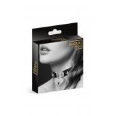 Черный чокер с замком в форме сердца - Bijoux Pour Toi - купить с доставкой в Братске