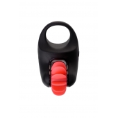 Чёрно-красное эрекционное виброкольцо Erotist - Erotist Adult Toys - в Братске купить с доставкой
