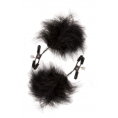 Зажимы для сосков с пухом FEATHERED NIPPLE CLAMPS - Blush Novelties - купить с доставкой в Братске