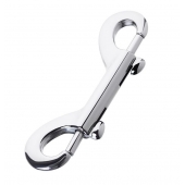 Серебристый двухсторонний карабин TOYFA Metal - ToyFa - купить с доставкой в Братске