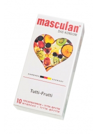 Жёлтые презервативы Masculan Ultra Tutti-Frutti с фруктовым ароматом - 10 шт. - Masculan - купить с доставкой в Братске