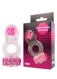 Прозрачное эрекционное кольцо Erowoman-Eroman - Erowoman-Eroman - в Братске купить с доставкой