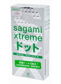 Презервативы Sagami Xtreme Type-E с точками - 10 шт. - Sagami - купить с доставкой в Братске