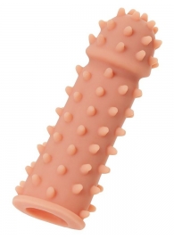 Телесная реалистичная насадка KOKOS Extreme Sleeve 03 с дополнительной стимуляцией - 12,7 см. - KOKOS - в Братске купить с доставкой