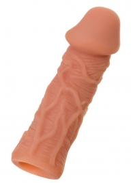 Телесная реалистичная насадка KOKOS Extreme Sleeve 05 с дополнительной стимуляцией - 12,7 см. - KOKOS - в Братске купить с доставкой