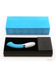 Голубой вибромассажёр Gigi 2 Turquoise Blue - Lelo