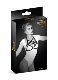 Черная упряжь на грудь Clara - Bijoux Pour Toi - купить с доставкой в Братске