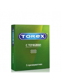 Текстурированные презервативы Torex  С точками  - 3 шт. - Torex - купить с доставкой в Братске