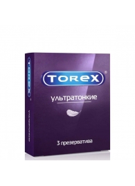 Презервативы Torex  Ультратонкие  - 3 шт. - Torex - купить с доставкой в Братске