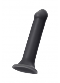 Черный фаллос на присоске Silicone Bendable Dildo XL - 20 см. - Strap-on-me - купить с доставкой в Братске