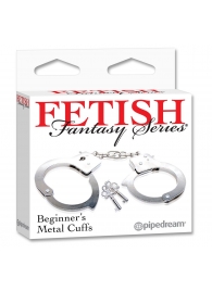 Металлические наручники Beginner s Metal Cuffs - Pipedream - купить с доставкой в Братске