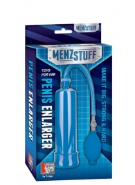 Синяя вакуумная помпа MENZSTUFF PENIS ENLARGER - Dream Toys - в Братске купить с доставкой