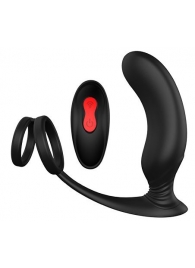 Черный массажер простаты REMOTE P-PLEASER - Dream Toys - в Братске купить с доставкой