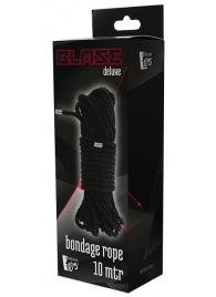 Черная веревка для бондажа BONDAGE ROPE - 10 м. - Dream Toys - купить с доставкой в Братске