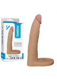 Телесная насадка-фаллоимитатор для двойного проникновения - 17 см. - Lovetoy - купить с доставкой в Братске