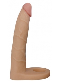 Телесная насадка-фаллоимитатор для двойного проникновения - 17 см. - Lovetoy - купить с доставкой в Братске
