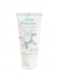 Увлажняющий лубрикант на водной основе Love Protection - 50 мл. - Lola Games - купить с доставкой в Братске
