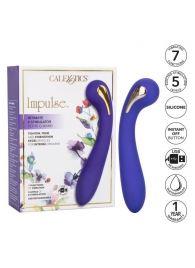 Фиолетовый вибромассажер с электростимуляцией Intimate Estim Petite G Wand - 19 см. - California Exotic Novelties - купить с доставкой в Братске