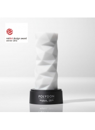 Белый 3D мастурбатор POLYGON - Tenga - в Братске купить с доставкой