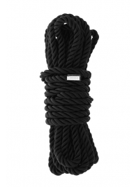 Черная веревка для шибари DELUXE BONDAGE ROPE - 5 м. - Dream Toys - купить с доставкой в Братске