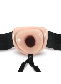 Телесный полый страпон Dr. Skin 6 Inch Hollow Strap On - 15,2 см. - Blush Novelties - купить с доставкой в Братске