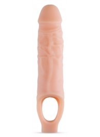 Телесный реалистичный фаллоудлинитель 9 Inch Silicone Cock Sheath Penis Extender - 22,86 см. - Blush Novelties - в Братске купить с доставкой