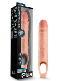 Телесный реалистичный фаллоудлинитель 10 Inch Silicone Cock Sheath Penis Extender - 25,4 см. - Blush Novelties - в Братске купить с доставкой