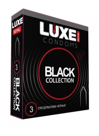 Черные презервативы LUXE Royal Black Collection - 3 шт. - Luxe - купить с доставкой в Братске