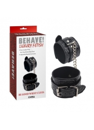 Черные наручники Be good Wrist Cuffs - Chisa - купить с доставкой в Братске