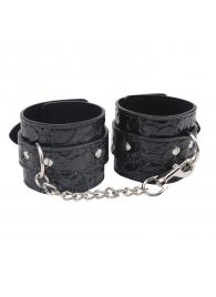 Черные наручники Be good Wrist Cuffs - Chisa - купить с доставкой в Братске