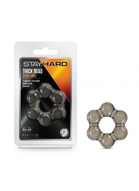 Дымчатое эрекционное кольцо Stay Hard Thick Bead Cock Ring - Blush Novelties - в Братске купить с доставкой