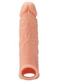 Телесная насадка EXTENDER WITH BALL STRAP 6.5 - 17 см. - Dream Toys - в Братске купить с доставкой