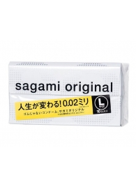 Презервативы Sagami Original 0.02 L-size увеличенного размера - 10 шт. - Sagami - купить с доставкой в Братске