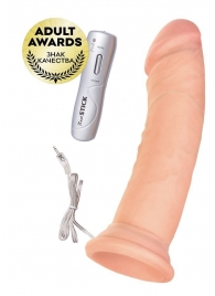 Телесный вибратор-реалистик с 7 режимами вибрации - 20 см. - ToyFa купить с доставкой в интернет-магазине Orgasmix в Братске Телесный вибратор-реалистик с 7 режимами вибрации - 20 см. - ToyFa