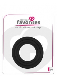 Набор из 3 эрекционных колец SILICONE COCKRINGS - Dream Toys - в Братске купить с доставкой