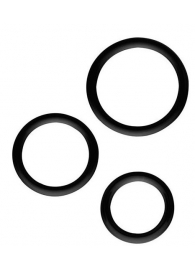 Набор из 3 эрекционных колец SILICONE COCKRINGS - Dream Toys - в Братске купить с доставкой