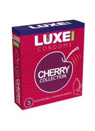 Презервативы с ароматом вишни LUXE Royal Cherry Collection - 3 шт. - Luxe - купить с доставкой в Братске